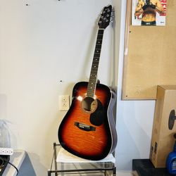 Vintage Montana MT-105-CB Acoustic Guitar Sunburst Finish (Please READ)