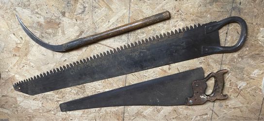 Antique Saws and Sickle Vintage 3 pieces