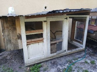 Big sturdy wooden chicken coop
