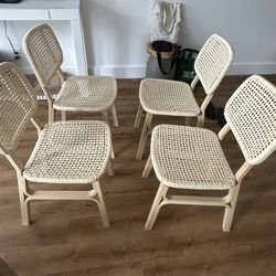 Voxlov Chair (4 Units) - Light bamboo