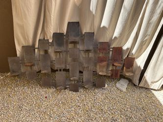 Large 5 Ft  Metal Wall Hanging Steel Rust Candle Holder