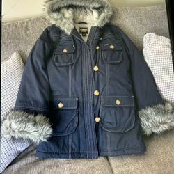 XS/TP authentic Guess Jean  w/Faux Fur Jacket