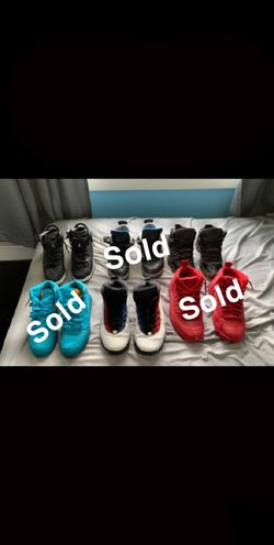 Jordan package(size 6.5-8.5)(accept cash or trades(in size 9-9.5)