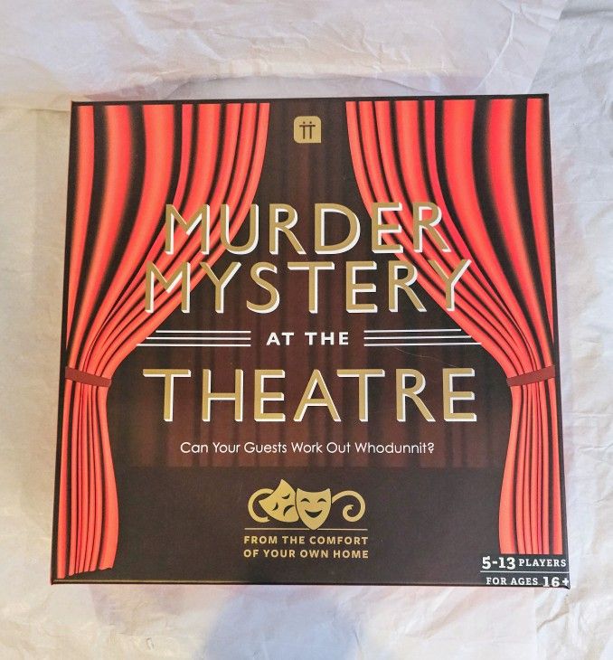 MURDER MYSTERY at the THEATRE Detective Game, NEW