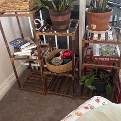 Bamboo Plant Stands