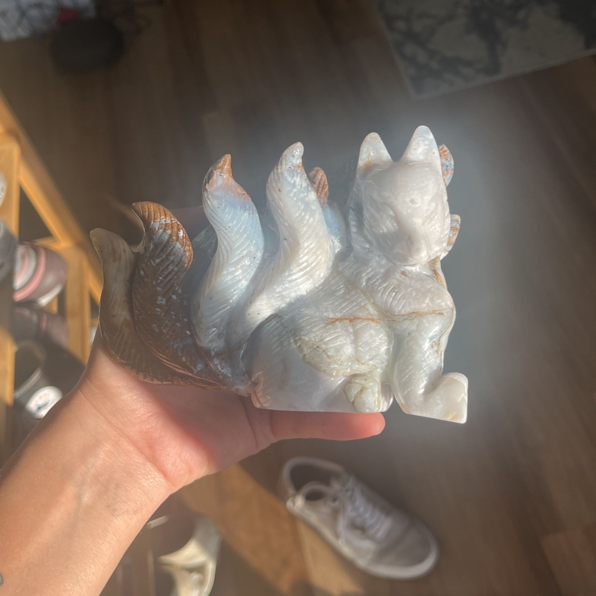 9 Tails Agate Crystal Fox