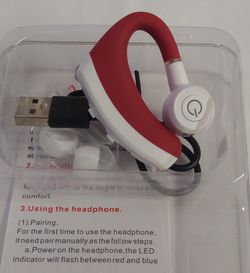 Easy Connect Red Stereo Earpiece