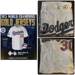 LA Dodgers Gold Jersey SGA Giveaway 5/13/26, MEDIUM, #30 Dave Roberts
