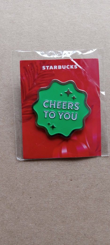 Starbucks barista, Employee pin.