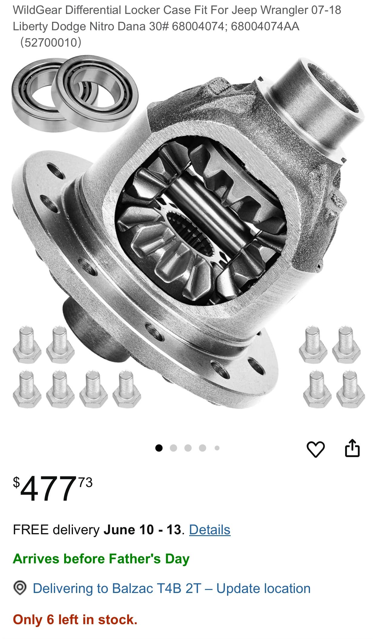 Auto parts/differential/Jeep Wrangler