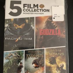 Godzilla Pacific Rim Clash Of Titans DVD