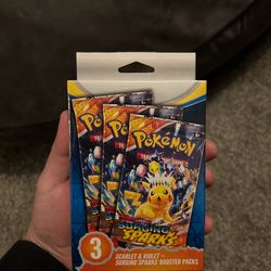 Pokémon Surging Sparks 3 pack