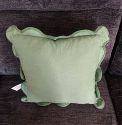 Green Pillows, New, $5 Each or 3 For $10