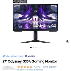 27" Odyssey G30A Gaming Monitor