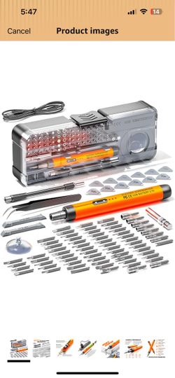 ANVANNA 88-IN-1 Mini Electric Screwdriver Set is a comprehensive electric precision tool kit designe