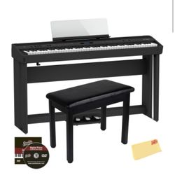 🎹 Roland FP-90X 88-Key Digital Piano Bundle – Like New!