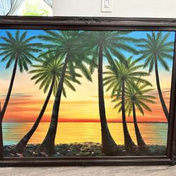 California Palm Trees Art 