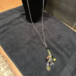 Accessory Plays Long (36-39 inches) Necklace with cluster of lowa Hawkeye Dangle