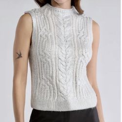 Metallic Sweater Vest