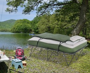 framed inflatable cot  twin