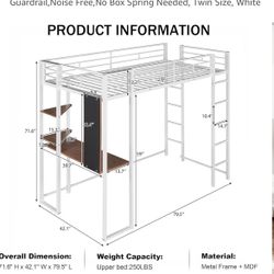 Bunk Bed With Desk Underneath 