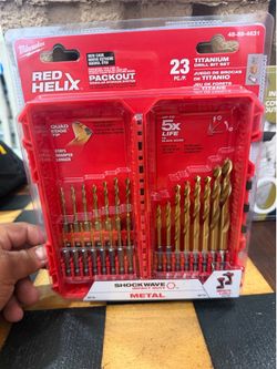 SHOCKWAVE IMPACT DUTY Titanium Twist Drill Bit Set (23-Piece) $25 VERY FIRM ON PRICE