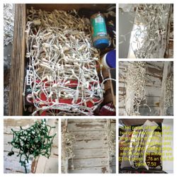 Lots Of Stands Of Christmas Lights