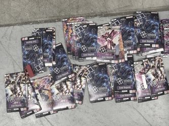 ALL OPENED Gundam TCG Steel Requiem GD03 Blue 34 Pack Lot Commons No Rares