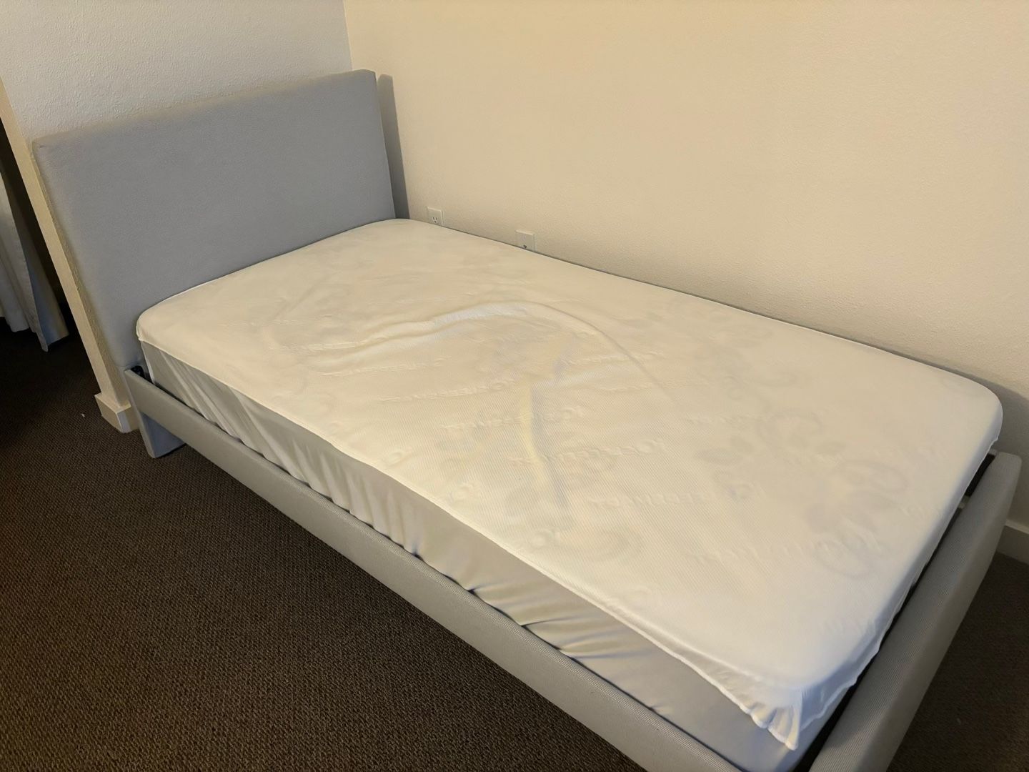 Twin Sized bed Frame And Mattress