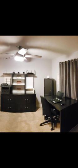Ikea desk, Hutch, Cubicle Storage, Filing Cabinet