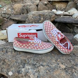 Supreme X Vans Checkered Authentic Size 10.5