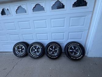 Set of 4 Pontiac Rallye Wheels STOCK  with Goodyear Eagle GT II Tires