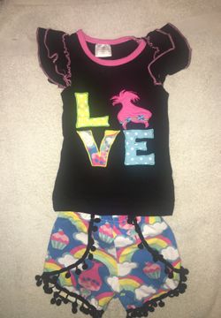 Trolls outfit 18-24m