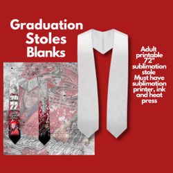 Graduation Stole Sublimination Blanks