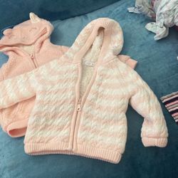 soft cozy lined baby jacket 0-6 months