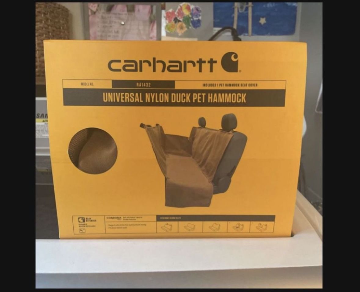 Carhartt Pet Hammock Seat Cover For Car. Brand New, Never Used. Retail $120