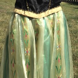 Disney Anna Summer Costume Size 7-8