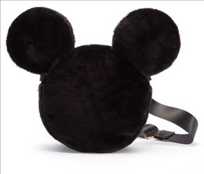 Mickey Mouse Faux Fur Round Crossbody Bag