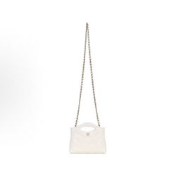 CHANEL 31bag 24S long horizontal version Nano leather chain diamond chain hand-held one-shoulder cross-body bag (188)45