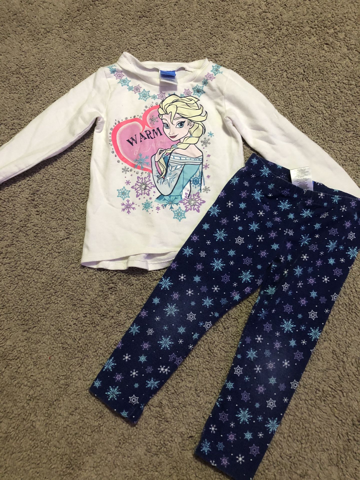 Disney Elsa Long Sleeve Outfit Sz 4 $5
