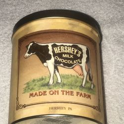 Hershey’s Milk Chocolate Tin, Made on the Farm Tin