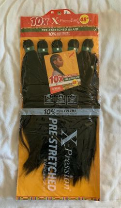 Sensationnel 10X X-Pression Pre-Stretched Braiding Hair 48” – Color 2 – New