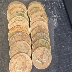 20 Cool Toned Half Dollar Coins