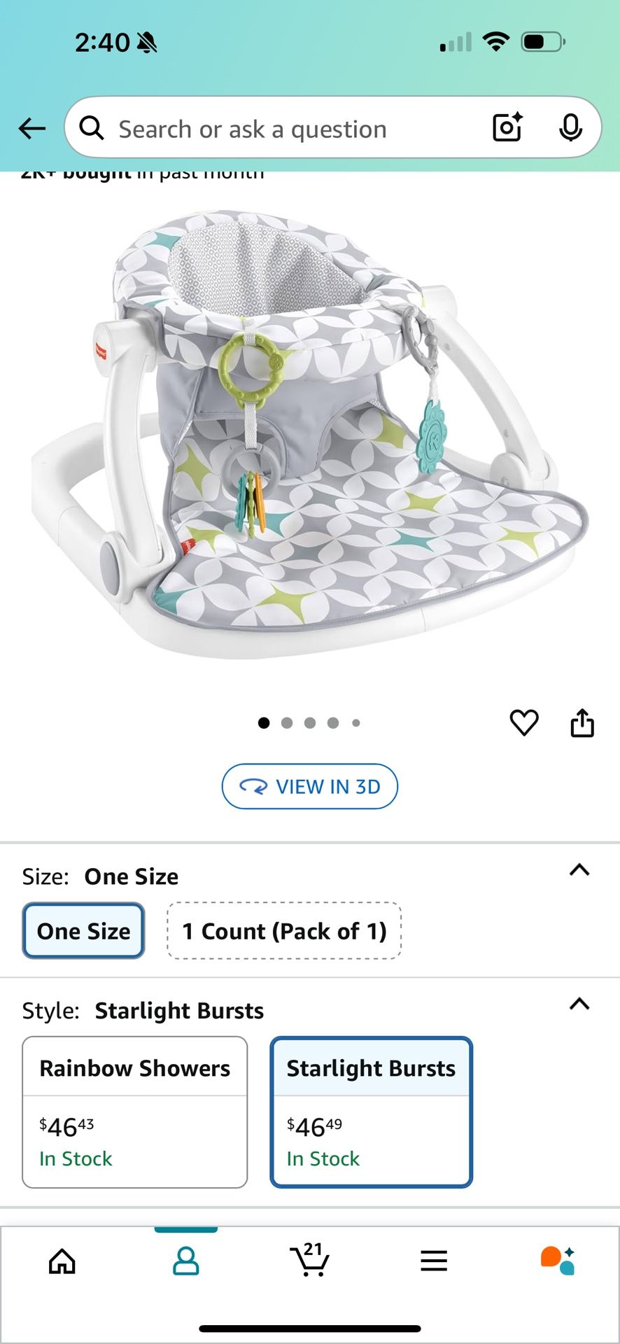 Fisher Price Portable Baby Chair