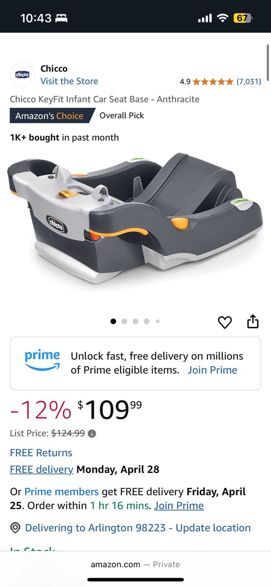 Chicco car seat bases