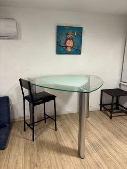Tall Glass Table
