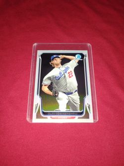 2014 Clayton Kershaw Baseball Card - Bowman Chrome #158 - Like Mint