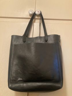 Madewell  leather black tote bag