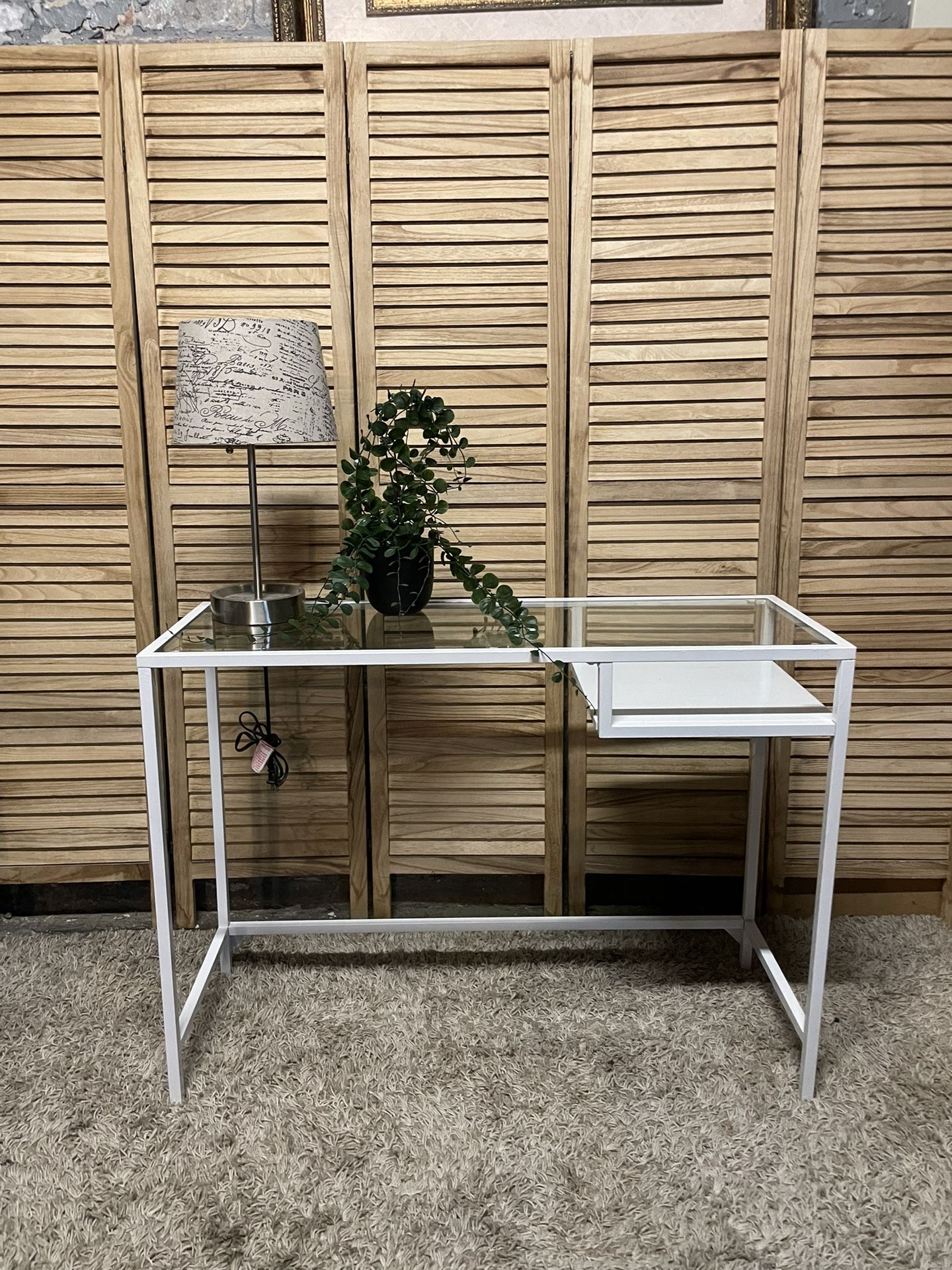 Glass Top Desk