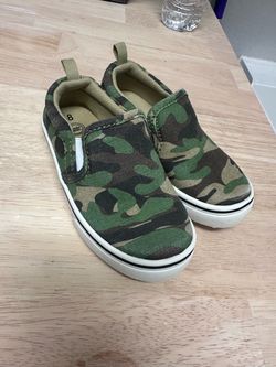 Kids Camo Slip-On Sneakers